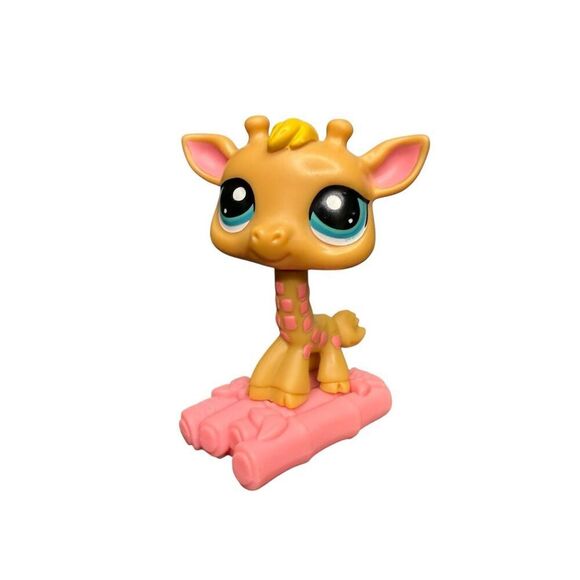 McDonald’s Littlest Pet Shop Giraffe & Hamster Collectible Toys 2010 - Picture 5 of 6